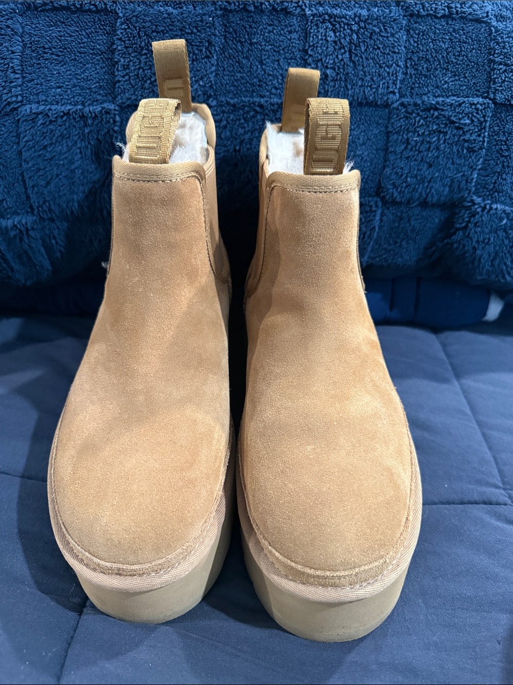 Tan Suede UGG Boot with Shearling Lining